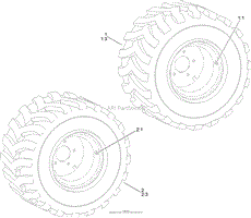 26 INCH TIRE ASSEMBLY