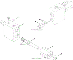 3 WAY HYDRAULIC PLOW VALVE ASSEMBLY NO. AU106887