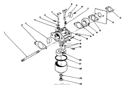 CARBURETOR ASSEMBLY (MODEL NO. 47PL0-3)