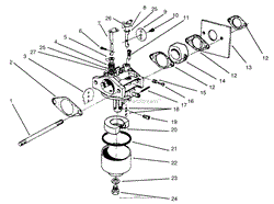 CARBURETOR ASSEMBLY (MODEL NO. 47PS5-3)