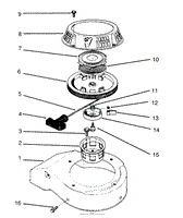 RECOIL ASSEMBLY (MODEL NO. 47PS5-3)