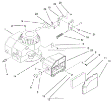 ENGINE AND AIR FILER ASSEMBLY