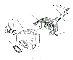 MUFFLER ASSEMBLY (MODEL NO. 47PN2-3)