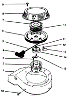 RECOIL ASSEMBLY (MODEL NO. 47PR4-3)