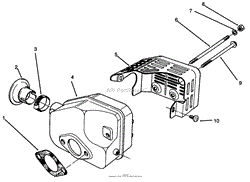 MUFFLER ASSEMBLY (MODEL NO. 47PR4-3)