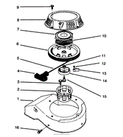 RECOIL ASSEMBLY (MODEL NO. 47PR4-3)