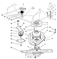 BLADE BRAKE CLUTCH ASSEMBLY