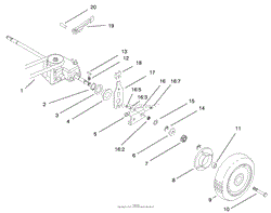 GEAR CASE &amp; REAR WHEEL ASSEMBLY