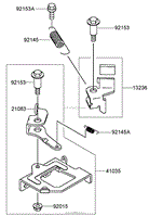 BRAKE AND COVER ASSEMBLY KAWASAKI FJ180V-AS28