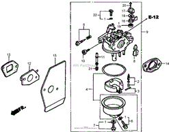 CARBURETOR ASSEMBLY HONDA GXV160A1 T1AH