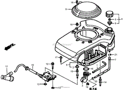 FAN COVER ASSEMBLY HONDA GXV160A1 T1AH