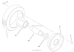 FRONT WHEEL AND TIRE ASSEMBLY