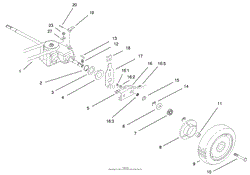 GEAR CASE AND REAR WHEEL ASSEMBLY