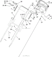 HANDLE AND CABLE ASSEMBLY