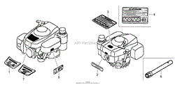 LABEL AND TOOL ASSEMBLIES HONDA GXV160UH2 T1AH