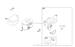 AIR CLEANER ASSEMBLY BRIGGS AND STRATTON 12W802-1701-B1