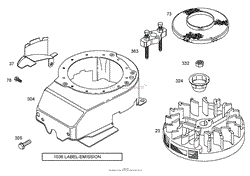 BLOWER HOUSING ASSEMBLY BRIGGS AND STRATTON 12W802-1701-B1