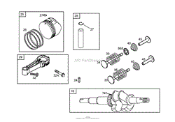 CRANKSHAFT ASSEMBLY BRIGGS AND STRATTON 12W802-1701-B1