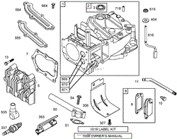 CYLINDER ASSEMBLY BRIGGS AND STRATTON 12W802-1701-B1