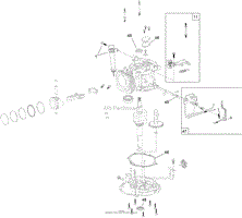 DIPSTICK, BRAKE AND GOVERNOR ARM ASSEMBLY