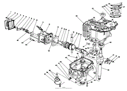 CRANKCASE ASSEMBLY (ENGINE MODEL NO. VMH7-4)