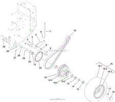 WHEEL DRIVE AND BRAKE ASSEMBLY