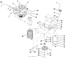 ENGINE AND CLUTCH ASSEMBLY