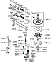 VALVE AND CAMSHAFT ASSEMBLY KAWASAKI FH541V-GS30