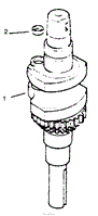 CRANKSHAFT-ENGINE KOHLER MODEL NO. CV12.5T-1254