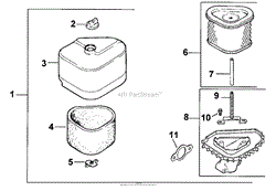 AIR CLEANER-ENGINE KOHLER MODEL NO. CV131 SPEC 21524