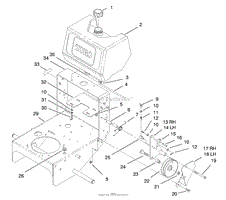 FUEL TANK AND IDLER BRACKET ASSEMBLY