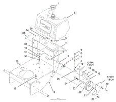 FUEL TANK AND IDLER BRACKET ASM