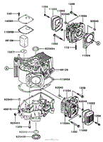 CYLINDER/CRANKCASE ASSEMBLY KAWASAKI FH451V-AS08