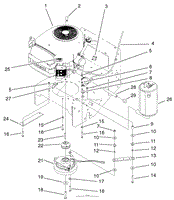 ENGINE AND CLUTCH ASSEMBLY