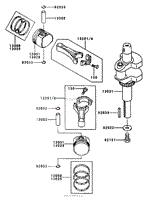 PISTON/CRANKSHAFT ASSEMBLY KAWASAKI FH451V-AS08