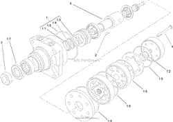 HYDRAULIC WHEEL MOTOR ASSEMBLY NO. 104-1171