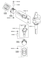 PISTON/CRANKSHAFT ASSEMBLY KAWASAKI FH500V-AS30