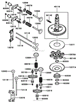 VALVE AND CAMSHAFT ASSEMBLY KAWASAKI FH381V-AS25