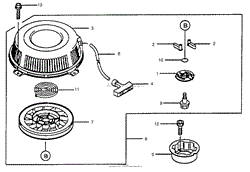 STARTER ASSEMBLY KAWASAKI FB460V-MS14(2)
