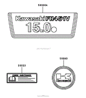 LABEL ASSEMBLY KAWASAKI FH451V-BS04