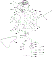 ENGINE AND EXHAUST ASSEMBLY