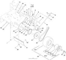 DRIVE WHEEL AND BRAKE ASSEMBLY