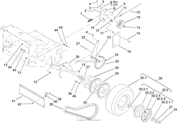 DRIVE WHEEL AND BRAKE ASSEMBLY