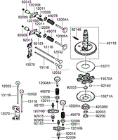 VALVE AND CAMSHAFT ASSEMBLY KAWASAKI FH430V-CS25