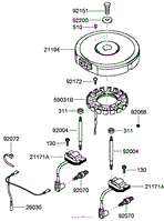 ELECTRIC EQUIPMENT ASSEMBLY KAWASAKI FH541V-GS30