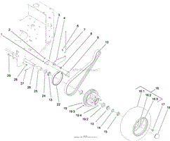 WHEEL DRIVE AND BRAKE ASSEMBLY