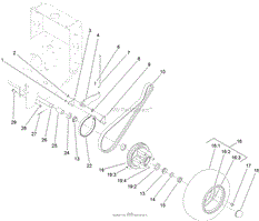 WHEEL DRIVE AND BRAKE ASSEMBLY