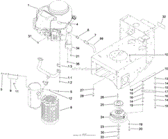 ENGINE AND CLUTCH ASSEMBLY