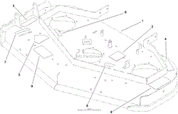 DECK DECAL ASSEMBLY NO. 110-4909