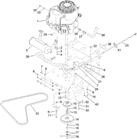 ENGINE AND EXHAUST ASSEMBLY